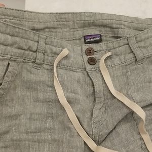 Patagonia green linen pants